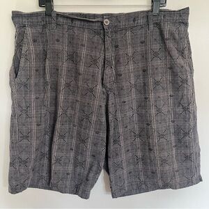 Men’s Burnside Plaid & Patterned Chino Shorts Size 38 100% Cotton